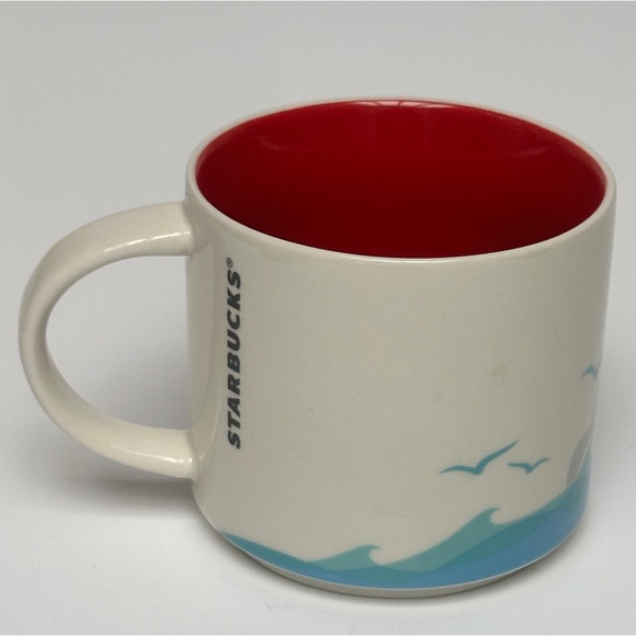 Starbucks You Are Here San Francisco Mug Red Interior 14 oz - Picture 4 of 8